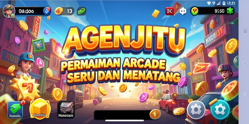 Screenshot AGENJITU menampilkan aksi permainan arcade yang seru.