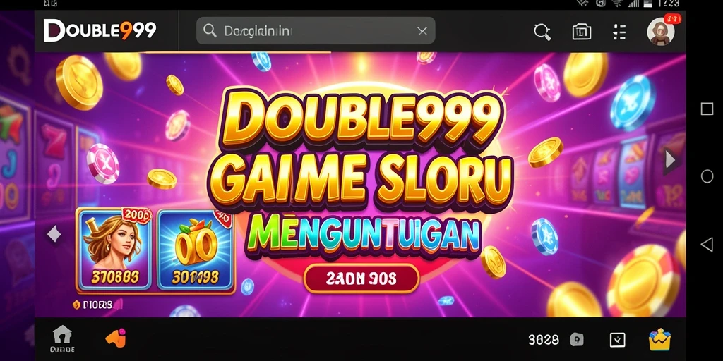 Tampilan gameplay menarik dari DOUBLE999 dengan efek visual yang memukau.