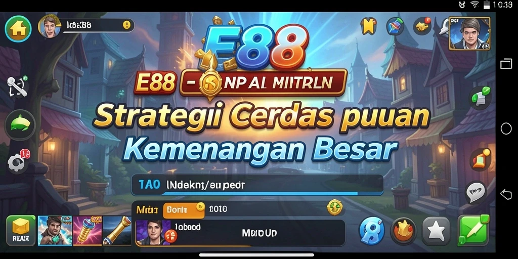 Tampilan gameplay E88 dengan strategi yang mendebarkan.
