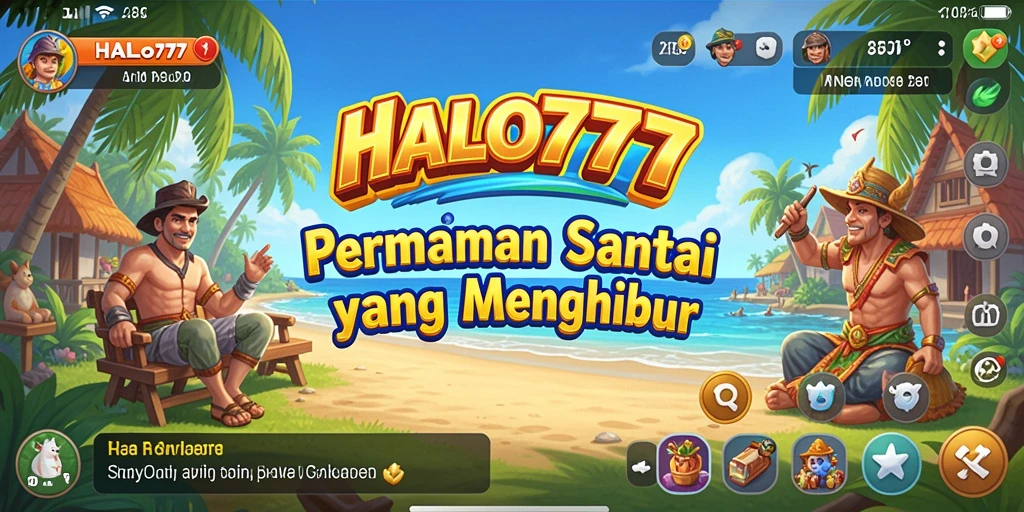 Tampilan gameplay menarik dan penuh warna dari HALO777 yang menghibur.