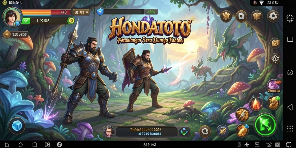 Tampilan gameplay HONDATOTO dengan petualangan yang menegangkan dan eksplorasi mendalam.