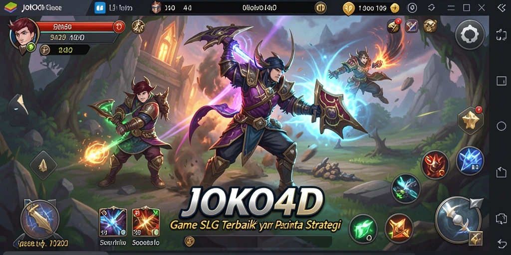 Screenshot JOKO4D menampilkan aksi permainan strategi yang intens.
