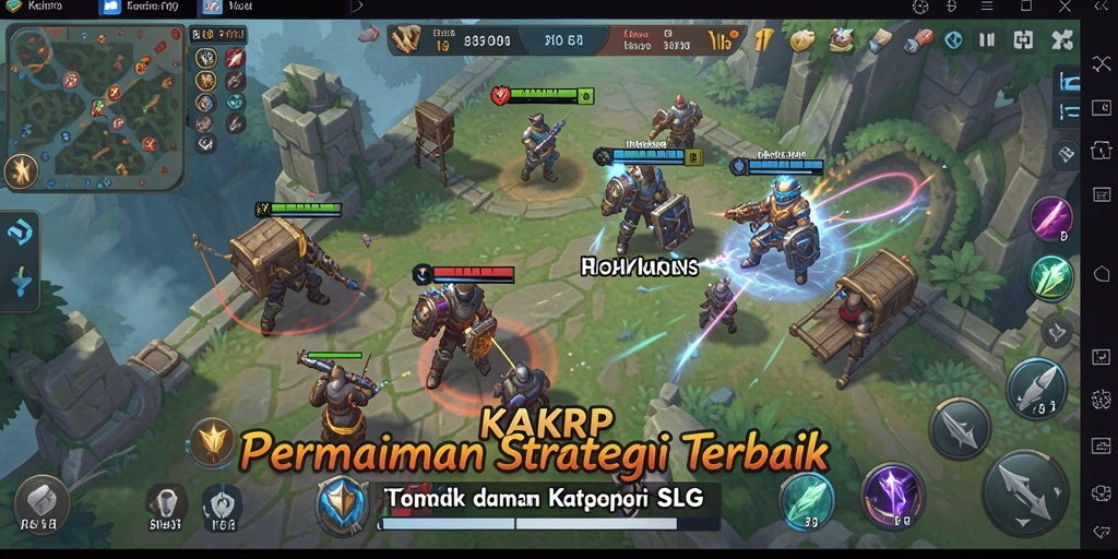 Screenshot KAKRP menampilkan aksi seru dalam gameplay strategi.