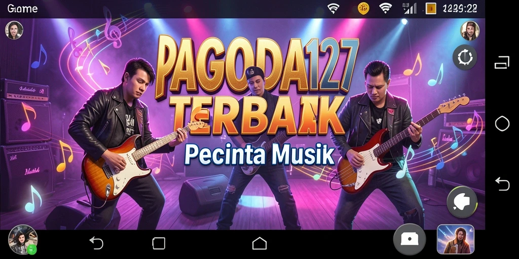 Tampilan utama gameplay <strong>PAGODA127</strong> dengan interaksi musik yang menarik.