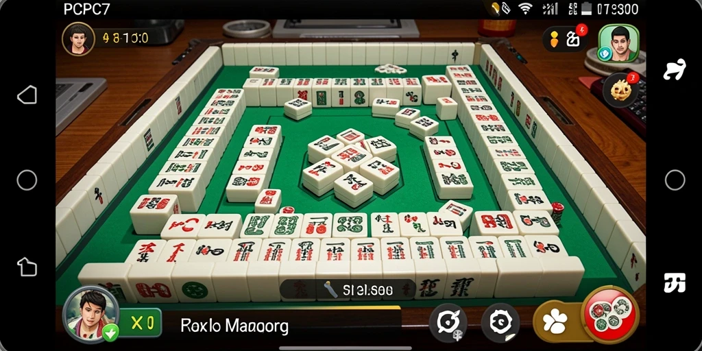 Screenshot utama dari gameplay Mahjong yang seru dan menantang.