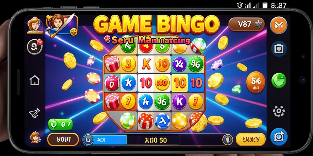 Gameplay seru dan interaktif dalam V87 Bingo.
