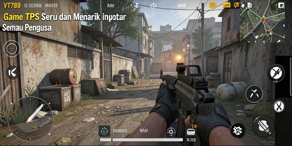 Tampilan gameplay seru dengan aksi pertarungan yang menegangkan.